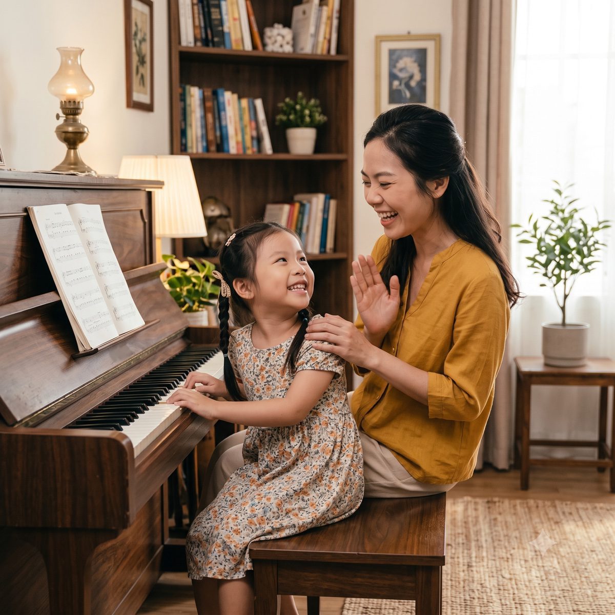 Bố mẹ vui khi con tiến bộ